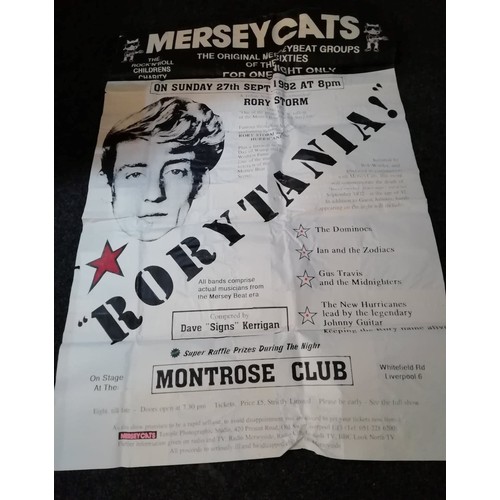 112 - Collection of six Mersey Beat group related original concert posters