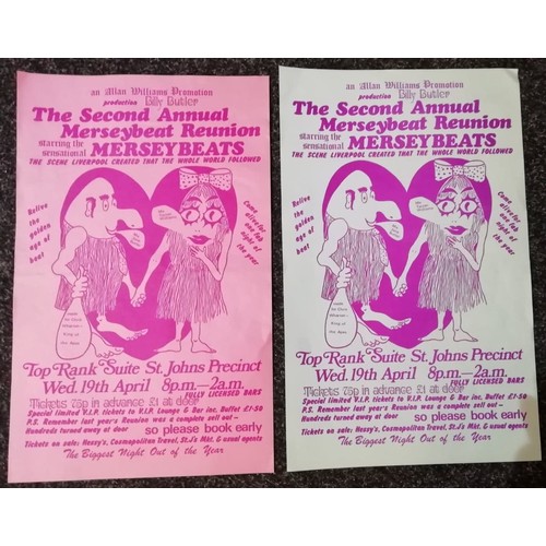 112 - Collection of six Mersey Beat group related original concert posters