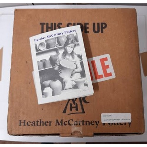 121 - Heather McCartney limited edition Crocus pot with original packing and certificate of authenticity