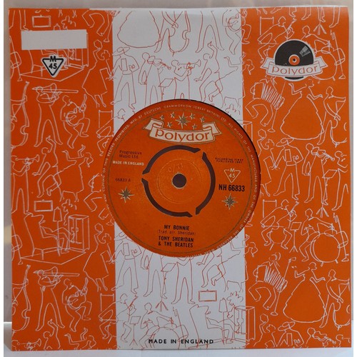 124 - Tony Sheridan & The Beatles My Bonnie orange Polydor single NH66833