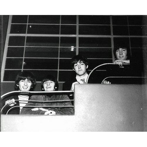 127 - Three Beatles 8”x10” photographs by Photographer Harry Goodwin