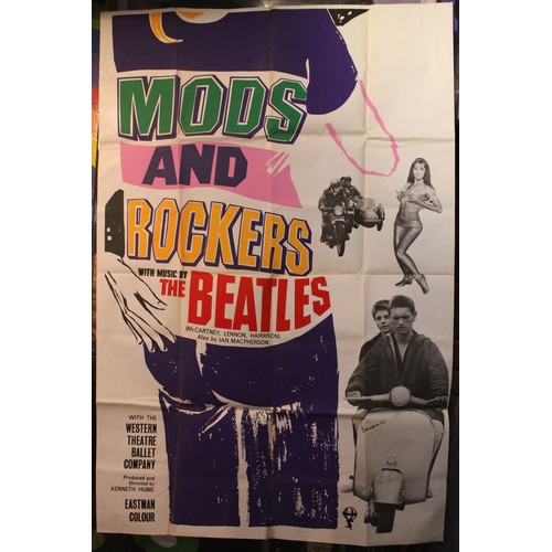 141 - Mods & Rockers The Beatles UK One Sheet film poster 1965