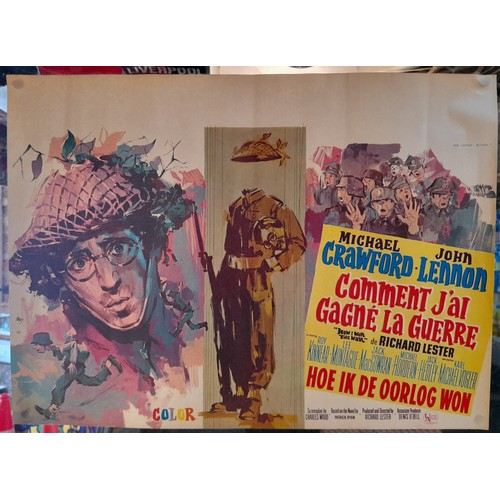 143 - John Lennon How I Won The War Belgium film poster size approx 14”x19”1967