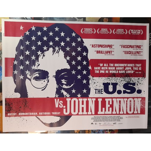 157 - Four John Lennon The U.S vs John Lennon UK 1 sheet Film posters in original mailing tube