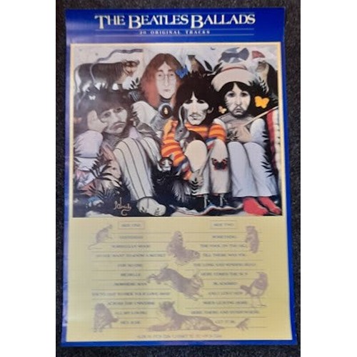 178 - Five Beatles promotional posters including Beatles Ballads and 20 Greatest Hits