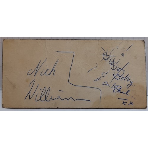 185 - B.O.A.C boarding card signed All The Best Paul McCartney with face doodle and Linda McCartney