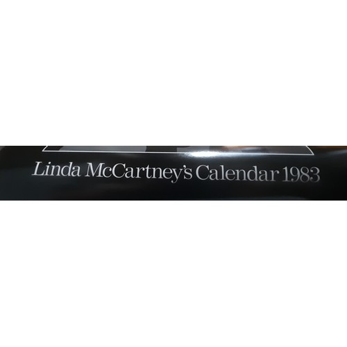 203 - Two Linda McCartney Calendars from 1983 & 1984 with original mailing tubes both addressed to Geoff E... 