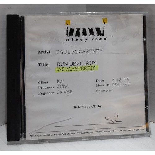 237 - A collection of four Paul McCartney Run Devil Run era Abbey Road Acetate CD’s DEVIL 1, DEVIL 2, DEVI... 