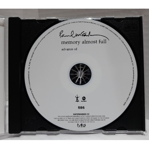 238 - Paul McCartney The Fireman Watercolour Rush (edge of the world remix) promotional CD and Paul McCart... 