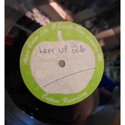 255 - Left Up 2ld Apple Custom Label test pressing one sided album we are unable to attribute this to an a... 