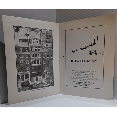 271 - MPL 1 Soho Square London W1 Envelope with Geoff hand written on front containing We’ve Moved! MPL Pr... 