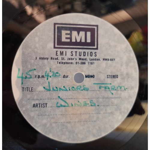 290 - Wings Juniors Farm EMI Studio’s 7” Acetate