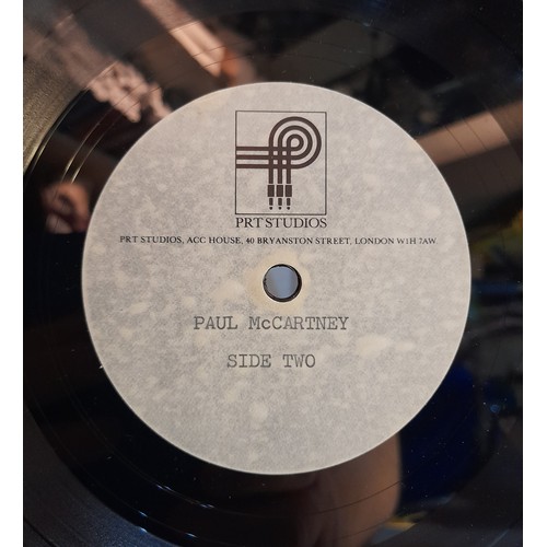 301 - Two PRT Studios 12” Acetates for Paul McCartney Tug Of War LP, labels just say Paul McCartney Side O... 