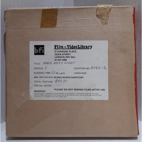 310 - BFI Film and Video Library box with The Beatles A Hard Day’s Night movie 11 minutes