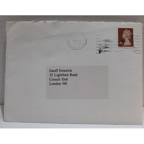 321 - Letter dated 17th June 1998 to Geoff Emerick from Paul McCartney letter reads “Dear Geoff I am writi... 