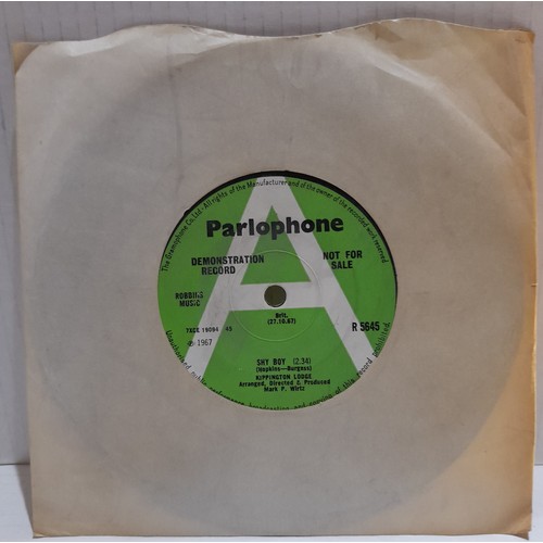 346 - Collection of A label Demo Singles for Columbia and Parlophone including Mike Sedgewick R5694, Kippi... 