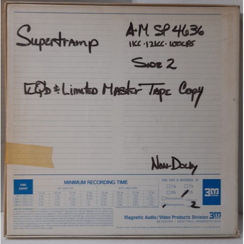 351 - Three Scotch Reel to Reel tapes featuring Supertramp AM SP4636 with Side 1 and Side 2 Non-Dolby and ... 