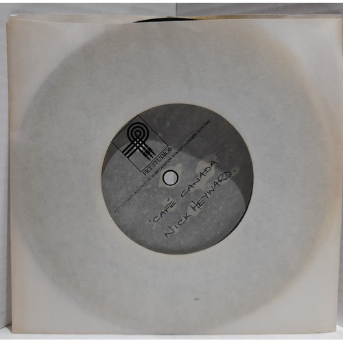 367 - A collection of Nick Heyward Acetates and records including PRT Studio’s Take That Situation 7” , Ca... 