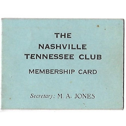 107A - Three Liverpool Club membership cards Downbeat Club, The Nashville Tennessee Club and Mardi-Gras Clu... 