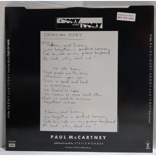 269A - Collection of Paul McCartney 12” singles including Not For Sale stickered copies of Ebony & Ivory, N... 