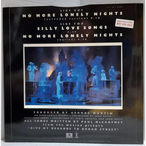 269A - Collection of Paul McCartney 12” singles including Not For Sale stickered copies of Ebony & Ivory, N... 