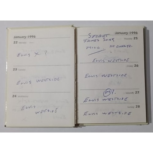 305 - Two diaries dated 1995 and 1996 with information on Geoff Emerick recording studio dates