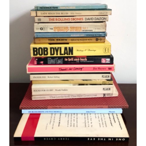 195 - EPSTEIN- 'CELLARFUL OF NOISE', WIENER- 'LENNON IN HIS TIME' PLUS TWENTY-SIX OTHER POP VOLUMES