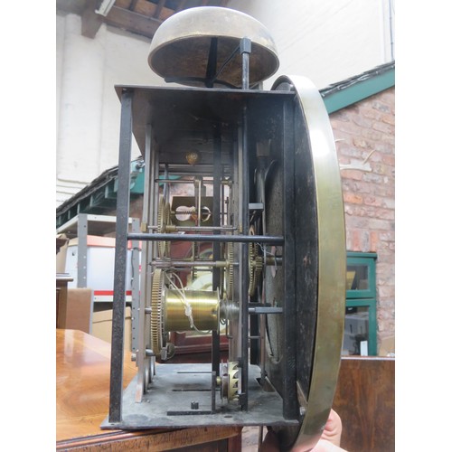 219 - RTV - Very rare 19th century mahogany cased French regulator free standing clock, with circular enam... 