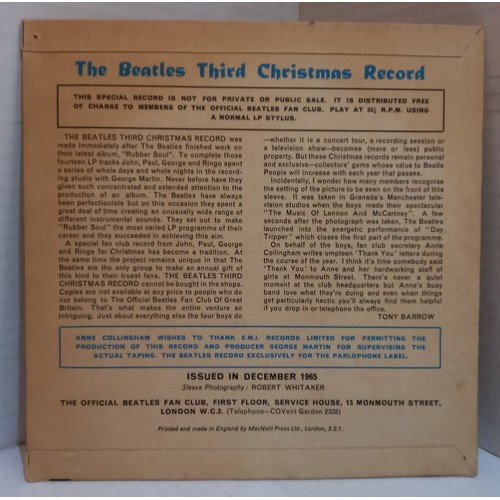 4 - The Beatles 1965 Fan Club Christmas single Flexi Disc