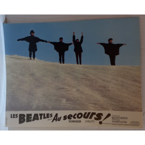 16 - The Beatles HELP! United Artists 1965 French set of 12 promotional lobby cards with original envelop... 