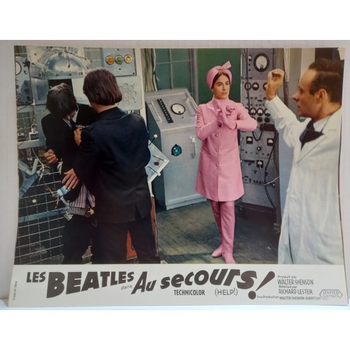 16 - The Beatles HELP! United Artists 1965 French set of 12 promotional lobby cards with original envelop... 