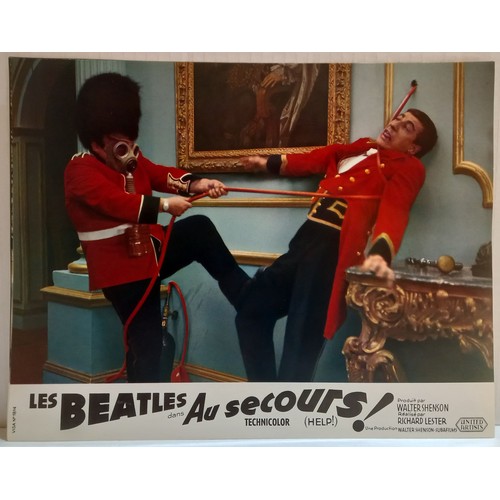 16 - The Beatles HELP! United Artists 1965 French set of 12 promotional lobby cards with original envelop... 