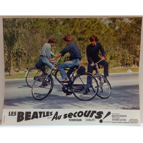 16 - The Beatles HELP! United Artists 1965 French set of 12 promotional lobby cards with original envelop... 