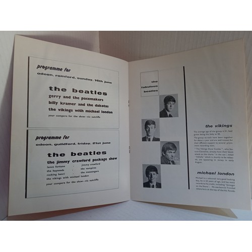 18 - The Beatles Show programme for Romford and Guildford June 1963