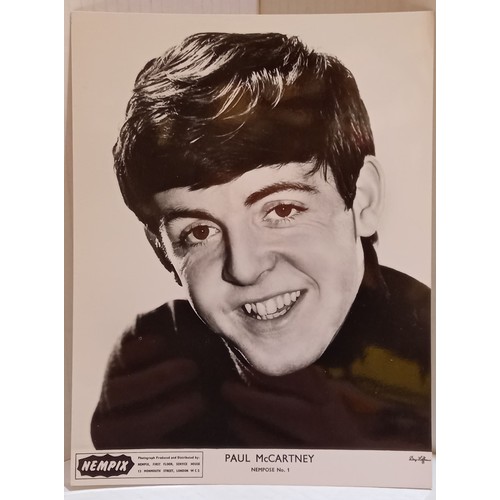 35 - The Beatles NEMPIX sales leaflet complete with order form, with six original Beatles NEMPIXs