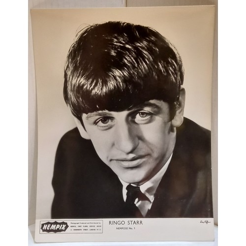 35 - The Beatles NEMPIX sales leaflet complete with order form, with six original Beatles NEMPIXs