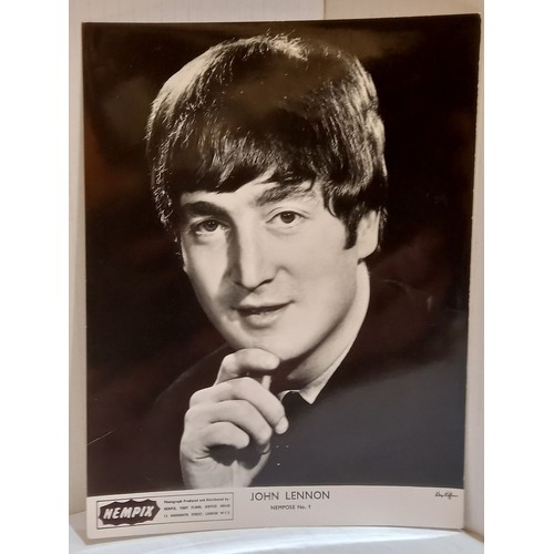 35 - The Beatles NEMPIX sales leaflet complete with order form, with six original Beatles NEMPIXs