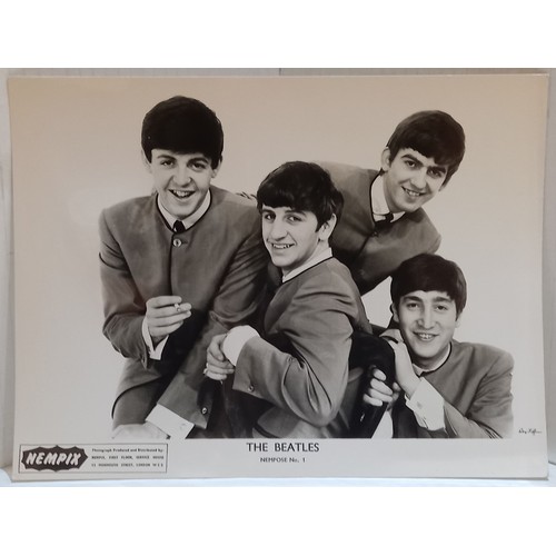 35 - The Beatles NEMPIX sales leaflet complete with order form, with six original Beatles NEMPIXs