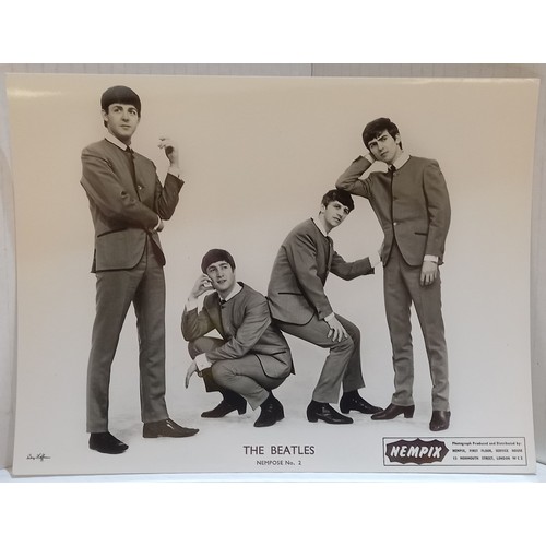 35 - The Beatles NEMPIX sales leaflet complete with order form, with six original Beatles NEMPIXs