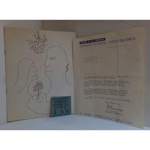 69 - The Beatles 1964/5 Hammersmith Odeon Christmas Show programme and ticket stub dated 31st Dec 1964 & ... 