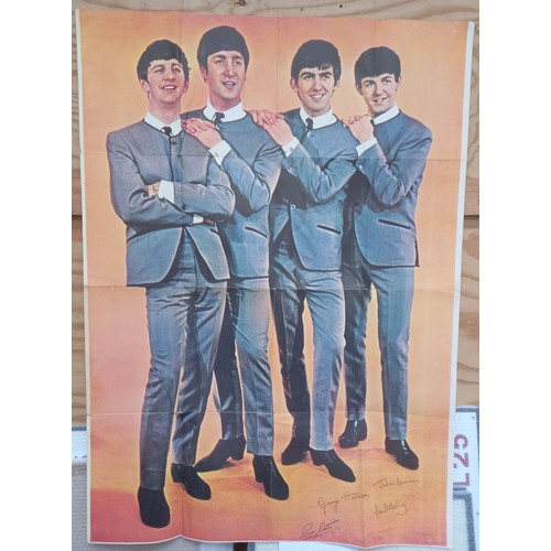 The Beatles グループ写真ポスター The Beatles Large Original 1960's Poster featuring group in suits