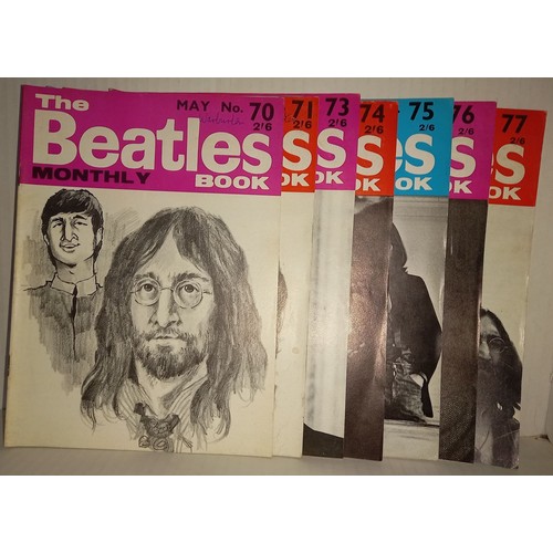 342 - Fifty One original Beatles Monthly magazines (some heavily water damaged) No 2,4,10, 28-38, 40-61 an... 