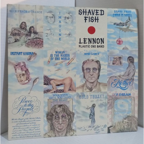 343 - Fifteen John Lennon albums including Plastic Ono Band, Shaved Fish, Life With The Lions (Japanese 19... 