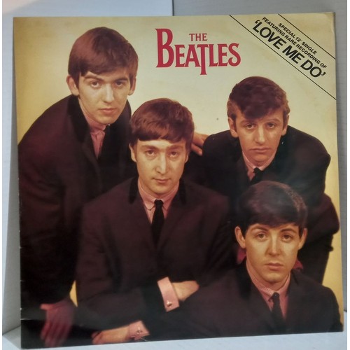 348 - Eighteen Beatles vinyls including Flowers of Liverpool A Tribute To The Beatles, Rock’n’Roll Vol 1 a... 