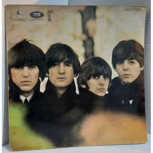 352 - Four original black and yellow Mono Parlophone Beatles albums all VG- condition. Please Please Me, W... 