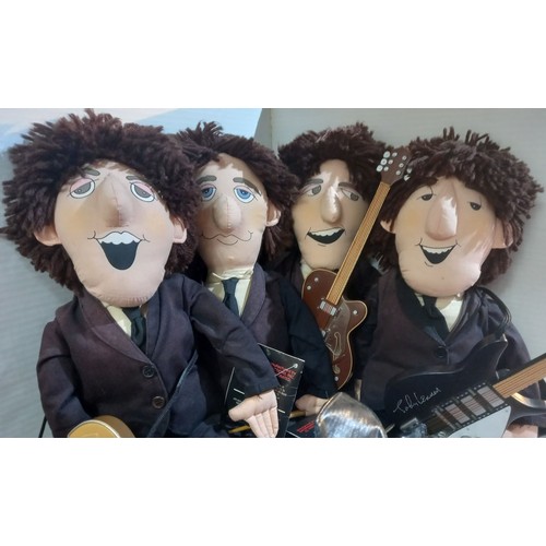 353 - The Beatles complete set of four plush figures by Appluase 1987 with original tags