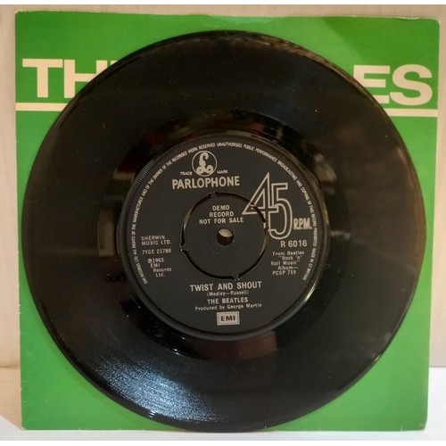 59 - The Beatles Twist and Shout-Back In The USSR R6016 UK Demo Record Not For Sale Label