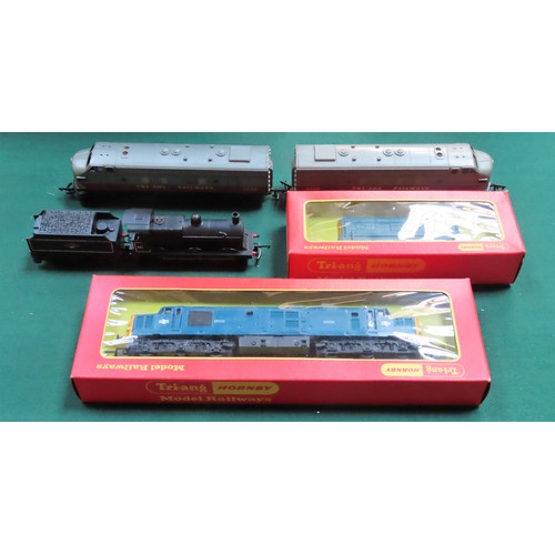 303 - Four various Triang Hornby locomotives