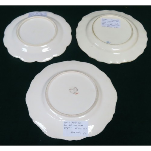 205 - Three various European handpainted ceramic plates