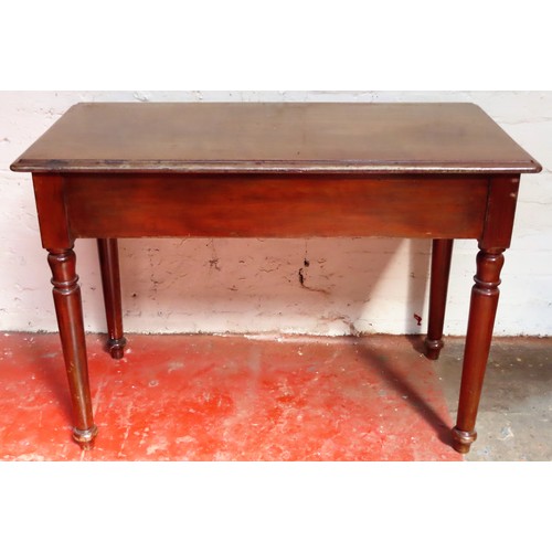 14 - Victorian Mahogany Arctitects table, with adjustible tilting top and single drawer. Approx. 74cm H x... 